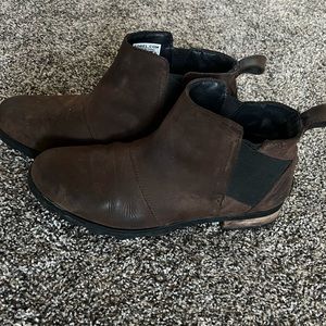 Brown Leather Emelie Boots